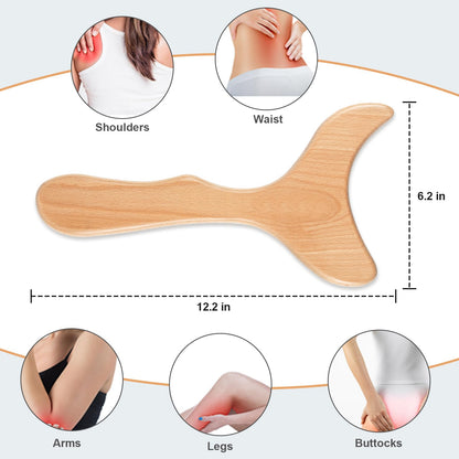 KintKita Wood Therapy Massage Tools,Wooden Lymphatic Drainage Massager, Cellulite Remover Body Sculpting Tool for Cellulite Reduction,Muscle Tension Release,Body Contouring-12 * 6 in KintKita buy supplements Au