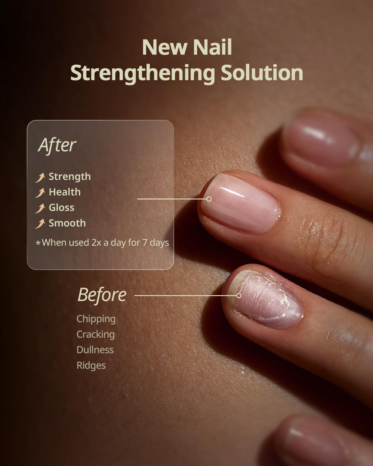BTArtboxnails Naillush Nail Strengthener & Growth - Repair Damaged Nails, Strengthen Weak & Thin Nails, Extra Strong Nail Growth Treatment