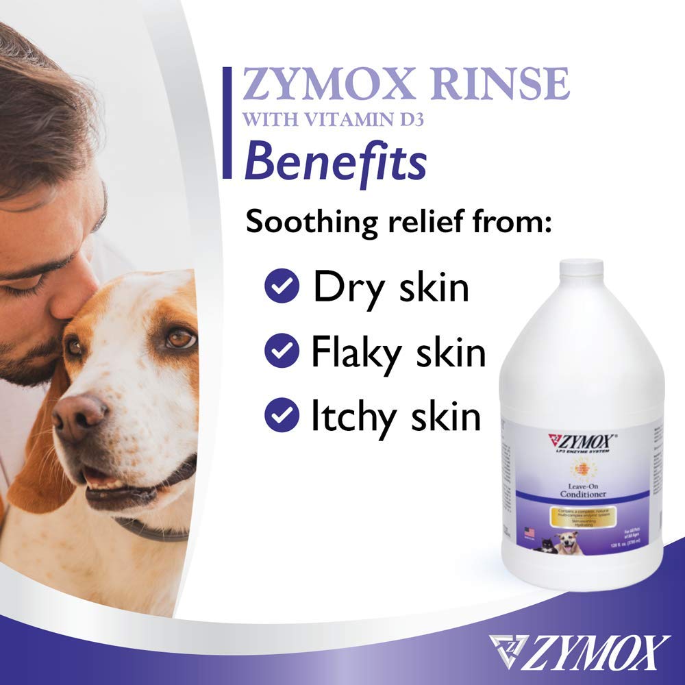 ZYMOX Leave-in Conditioner with Vitamin D3 for Cats & Dogs, 1gal Zymox buy supplements Au