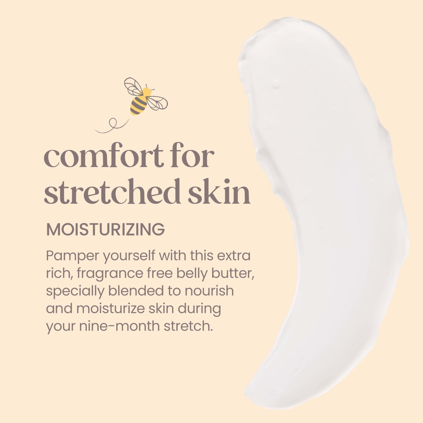 Burt's Bees Mama Belly Butter Stretch Mark Cream for Pregnancy Massages Body & Reduces Scar Appearance, Prenatal & Postnatal Tummy Skin Care