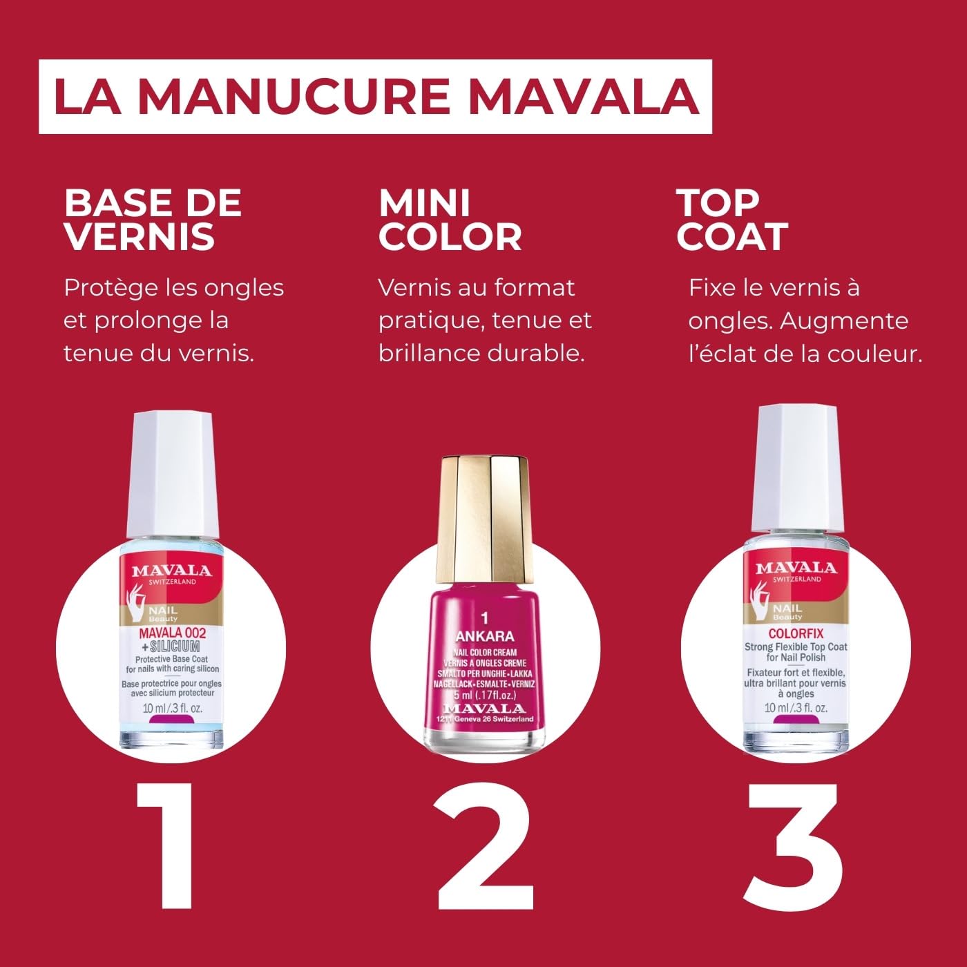 Mavala Nail Shield, 2 Count, Phase 1 & 2, Clear Nail Polish Top Coat, Nail Strengthener, Nail Growth & Nail Hardener Treatment,