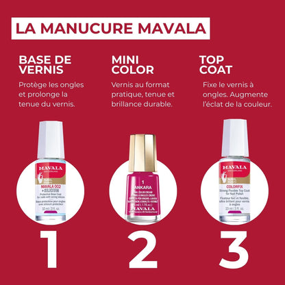 Mavala Nail Shield, 2 Count, Phase 1 & 2, Clear Nail Polish Top Coat, Nail Strengthener, Nail Growth & Nail Hardener Treatment,