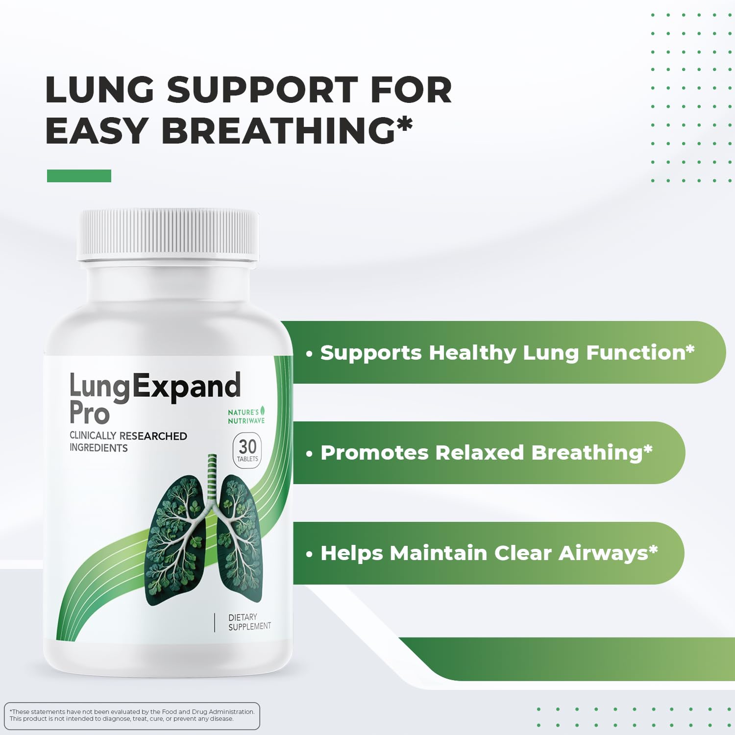 Nature’s NutriWave LungExpand Pro – Natural Daily Wellness for Overall Support – Made in USA, Non-GMO – Easy to Take – GMP Certified – 30 Tablets, 1 Month Supply Nature’s NutriWave buy supplements Au