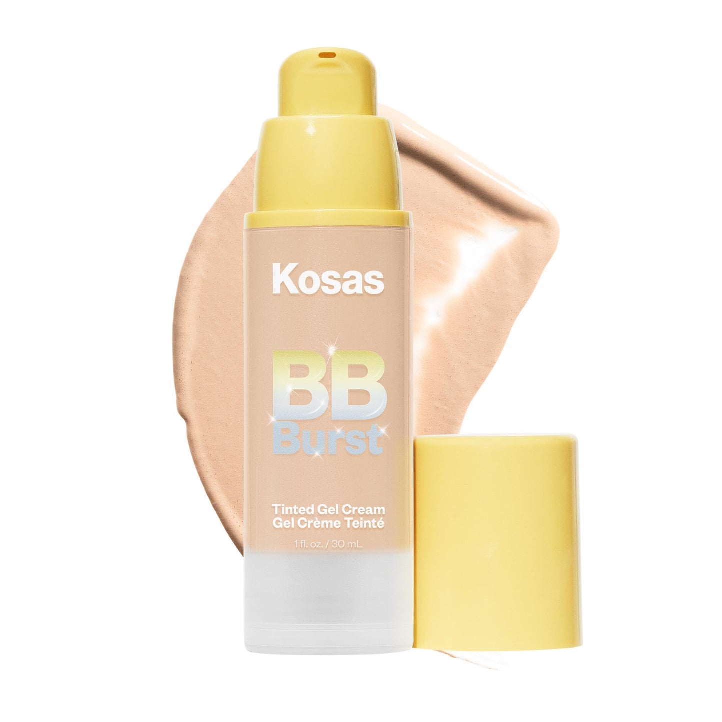 Kosas BB Burst Tinted Face Gel Cream - Supports Healthy Collagen, Smoothes Skin, Hydrates & Moisturizes - Lightweight Buildable Coverage - Light+ Cool 15, (1 Oz/30 ML) KosasBuy Supplements Australia