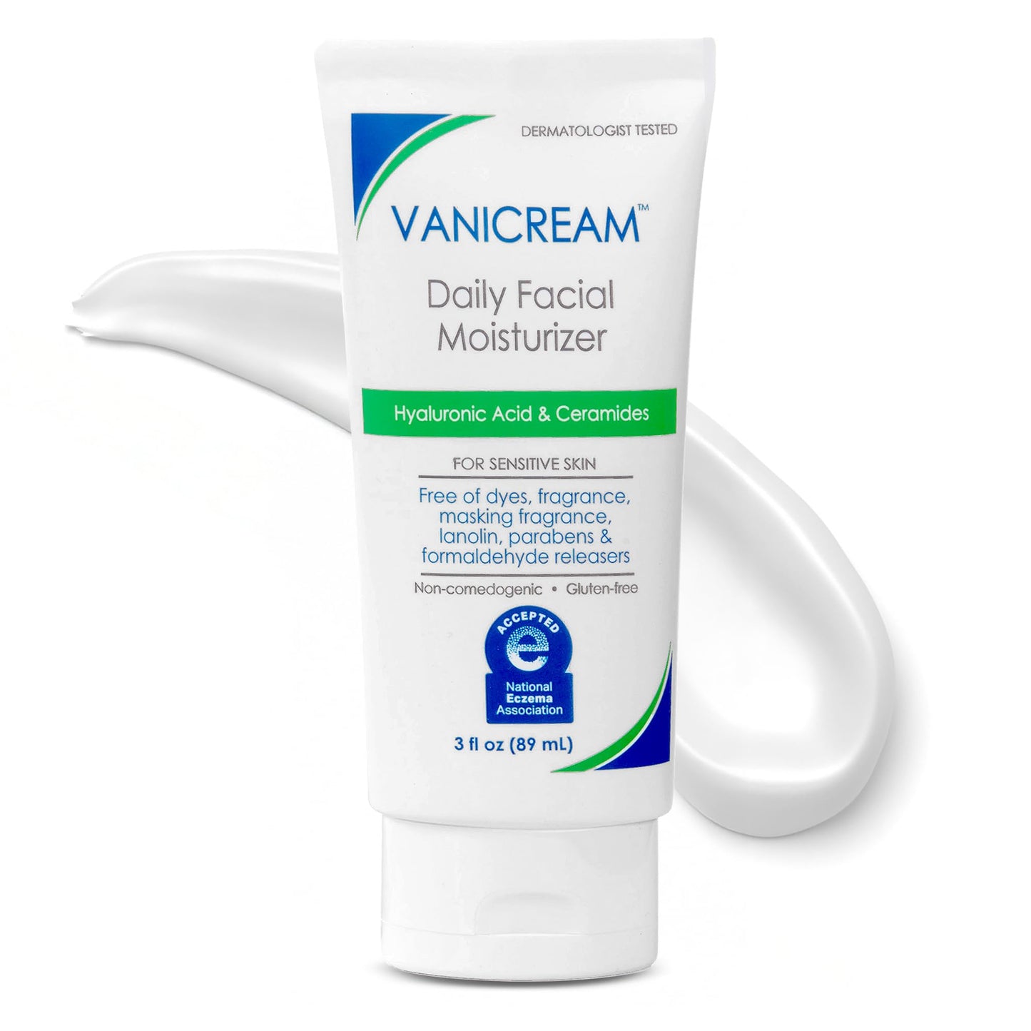 Vanicream Daily Facial Moisturizer With Ceramides and Hyaluronic Acid - Formulated