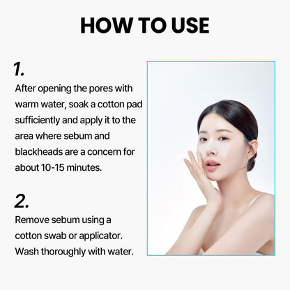 ilso Super Melting Sebum Softener, 5.29 fl oz, with 40 Skin Wrap Cotton Pads included, Pore Cleansing Solution, Blackhead Softener