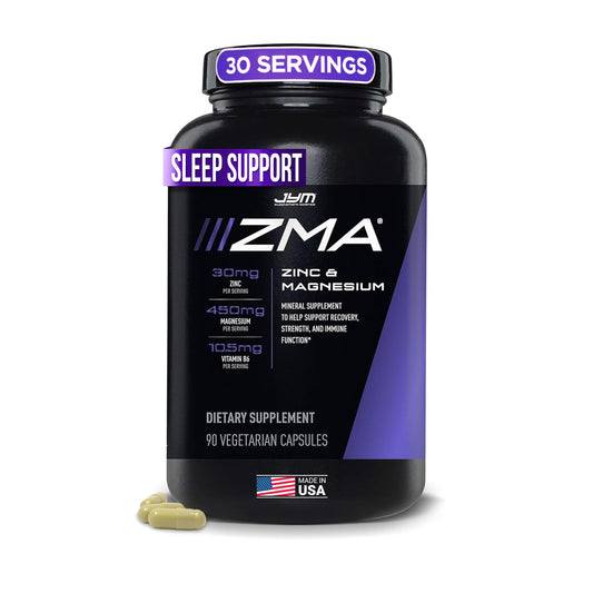 ZMA JYM, Zinc & Magnesium Supplement - Zinc, Magnesium and Vitamin B6, YM Supplement Science, 90 Vegetarian Capsules JYM Supplement Science buy supplements Au