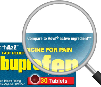 HealthA2Z® Ibuprofen Caplets 200mg | Pain Reliever & Fever Reducer | 24 Packs of 30 Tablets (720 Tablets Total) | Value Pack | NSAID HealthA2ZBuy Supplements Australia