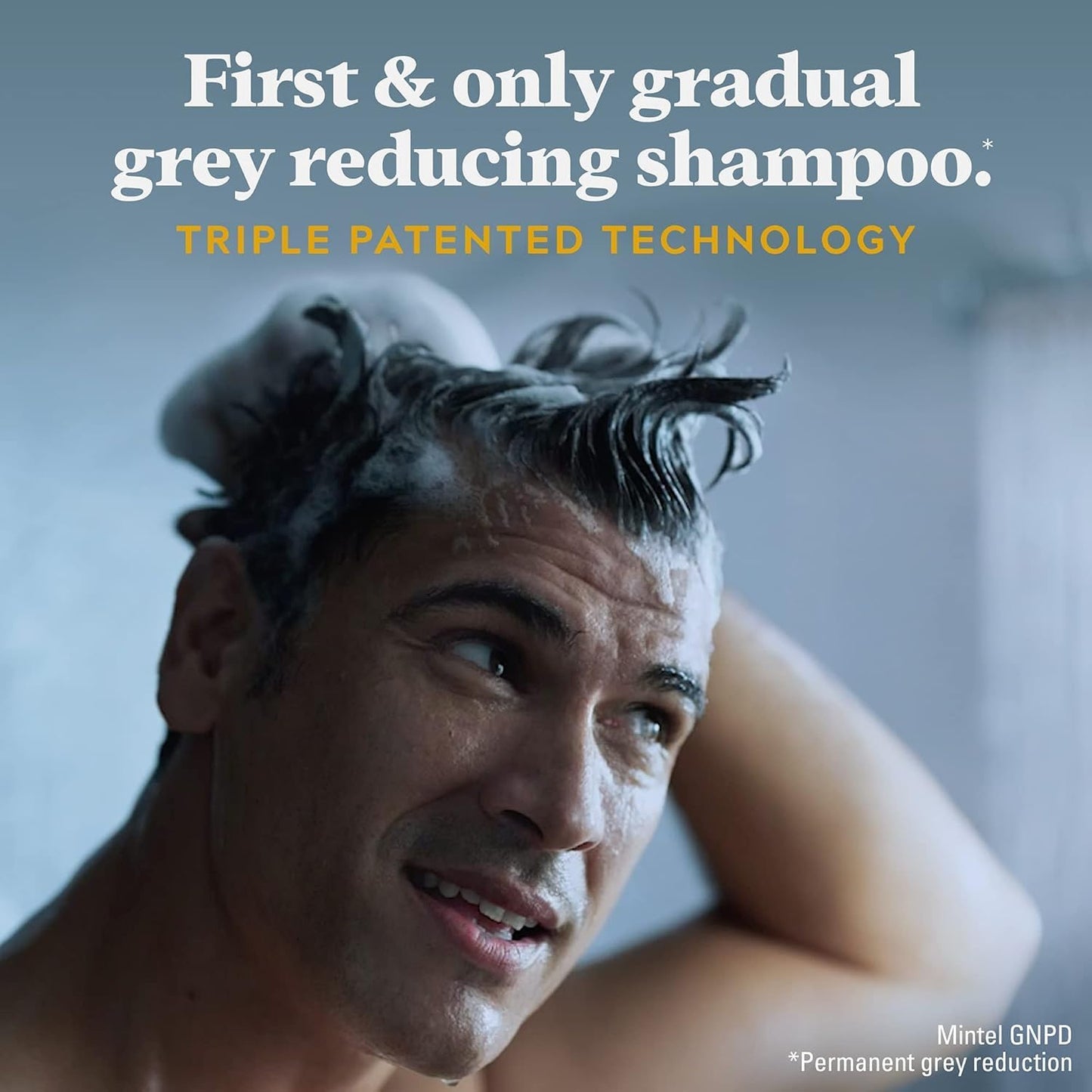 Just for Men Control GX Grey Reducing 2-in-1 Shampoo and Conditioner, Gradual Hair Color with Keratin for Stronger Thicker