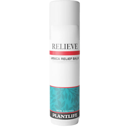Plantlife Arnica Relieve Balm - Made with Arnica and 100% Pure Essential Oils - Relieve Products are a Homeopathic Solution for Everyday Use - Works Quickly and Effectively - Made in California PlantlifeBuy Supplements Australia