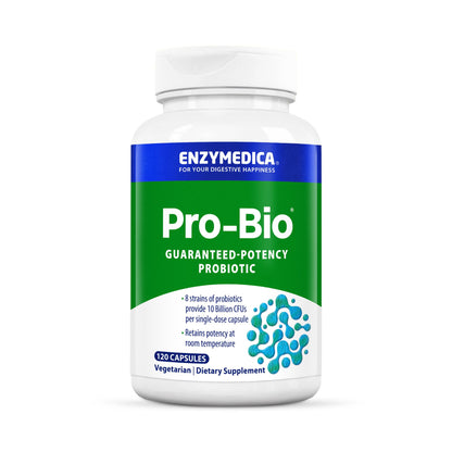 Enzymedica Pro-Bio Probiotic Supplement for Digestive & Gut Health - Daily Probiotic Capsules for Women & Men, 10 Billion CFU, Helps Reduce Gas & Bloating,