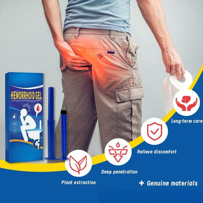 Hemorrhoid Relief Gel with 3 Disposable Applicators - Fast Soothing Cream for Itching & Swelling - Internal & External Treatment (Pack of 3) Aus HealthcareBuy Supplements Australia