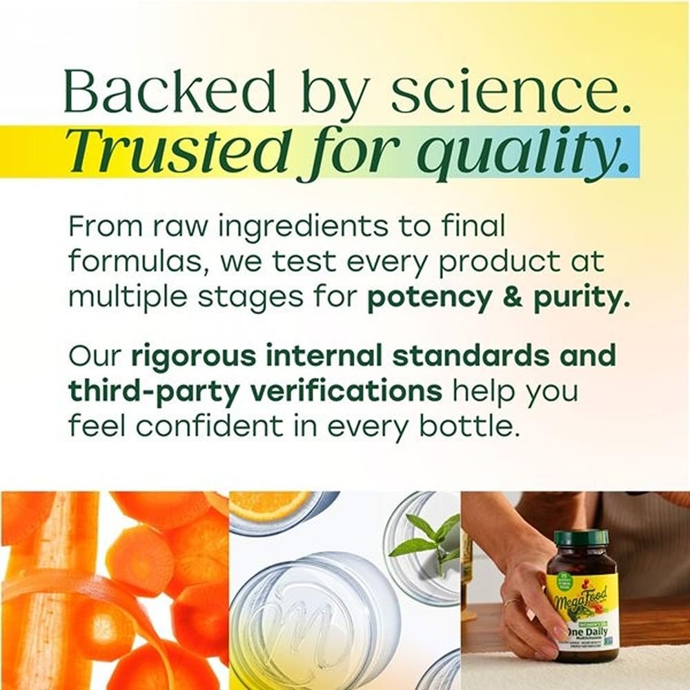 MegaFood One Daily Iron Free Multivitamin - Multivitamin for Women and Men - with Real Food - Immune Support Supplement - Bone Health - Energy Metabolism - Vegetarian; Non-GMO; No Iron - 60 Tablets MegaFoodBuy Supplements Australia