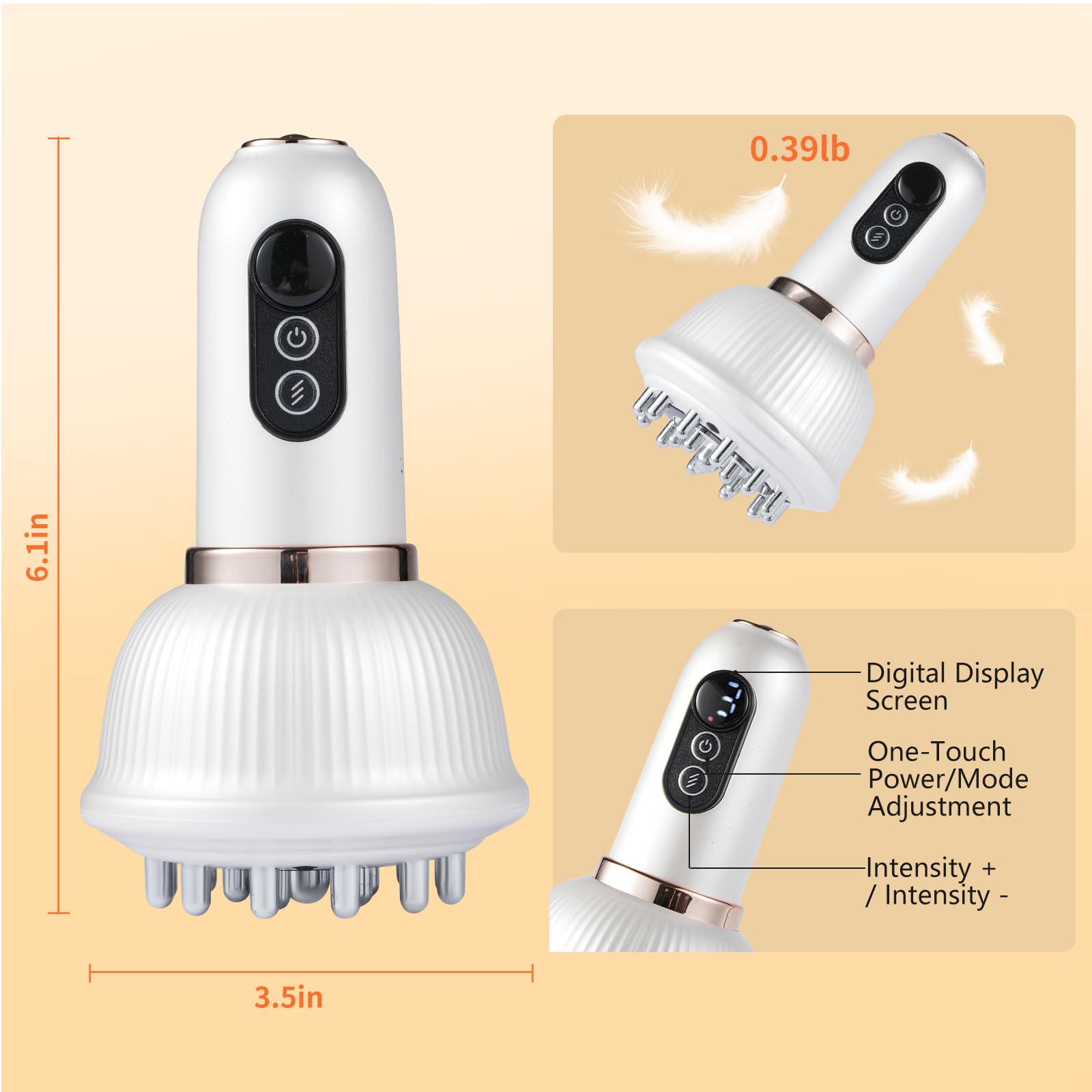 seektik Lymphatic Drainage Massager - Electric Anti Cellulite Massage Tool, Sculpt Machine & Fascia Blaster for Muscle Relief & Skin Tightening, Cordless Rechargeable Portable for Home/Commute seektik buy supplements Au