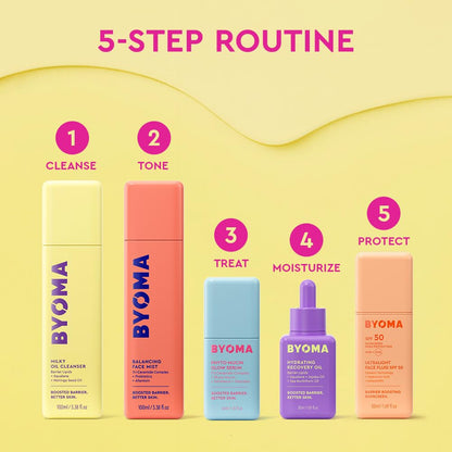 BYOMA Phyto-Mucin Glow Serum - Mucin Face Serum for Glass Skin - Plumps, Primes