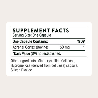 THORNE - Adrenal Cortex - Supplement for Cortisol Management - Supports Healthy Adrenal Gland Function, Stress Management, Immune System, Fatigue & Metabolism* - Third-Party Certified - 60 Capsules THORNE buy supplements Au