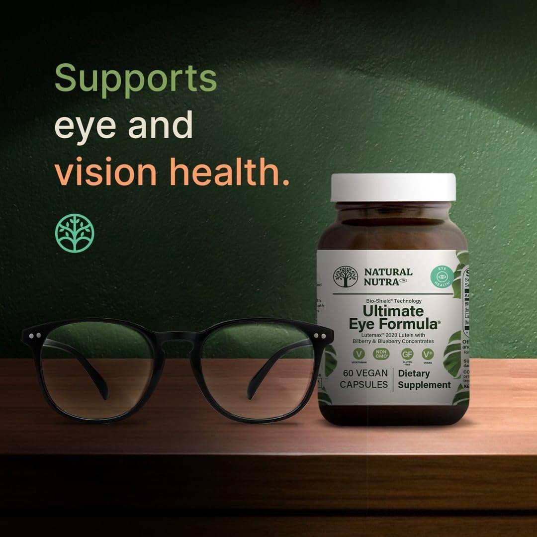 Natural Nutra Ultimate Eye Health Supplement - Bilberry & Blueberry Extract Blend for Day and Night Vision Support, Promotes Color Perception & Eye Clarity - Non-GMO, Vegan - 30 Capsules (Pack of 3) Natural Nutra buy supplements Au