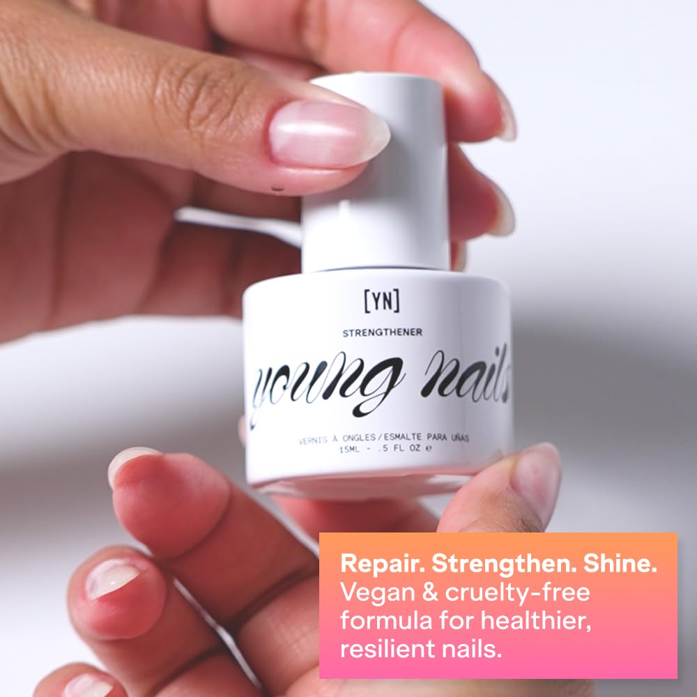 YN Young Nails Nail Strengthener -Perfect for Damaged Nails, Nail Repair and Growth, Nail Hardener and Strengthener for Brittle or Weak Nails