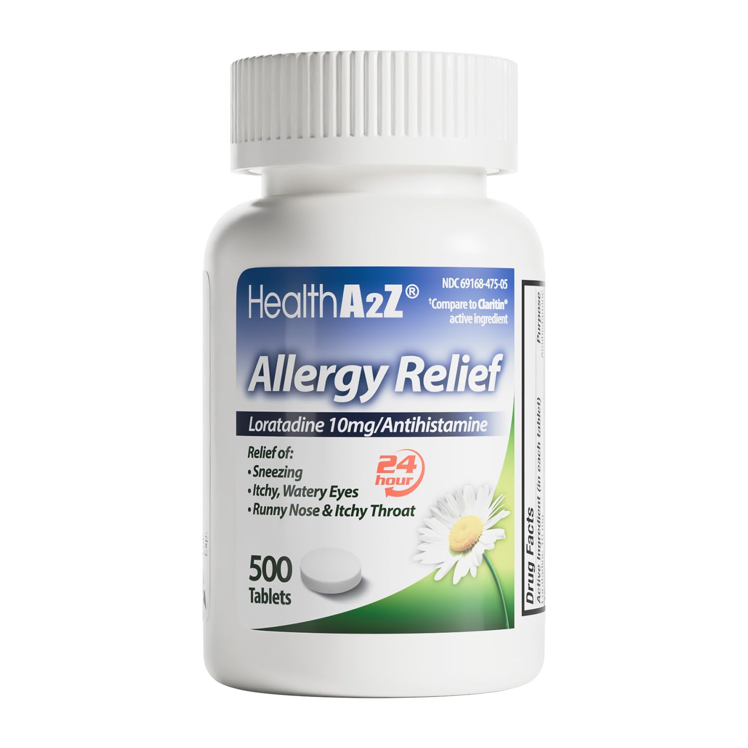 HealthA2Z® Allergy Relief, Loratadine 10mg Antihistamine, 500 Dye Free Tablets, Relief from Itchy Throat, Sneezing, Runny Noses, 24-Hours Allergy Medicine HealthA2Z buy supplements Au