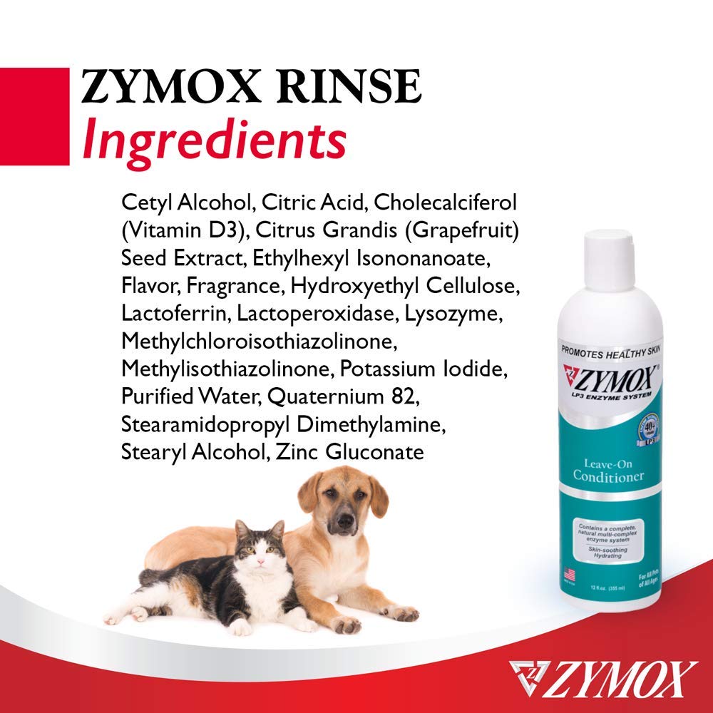 Zymox Leave On Conditioner for Pets, 12 fl oz Pet King Brands buy supplements Au