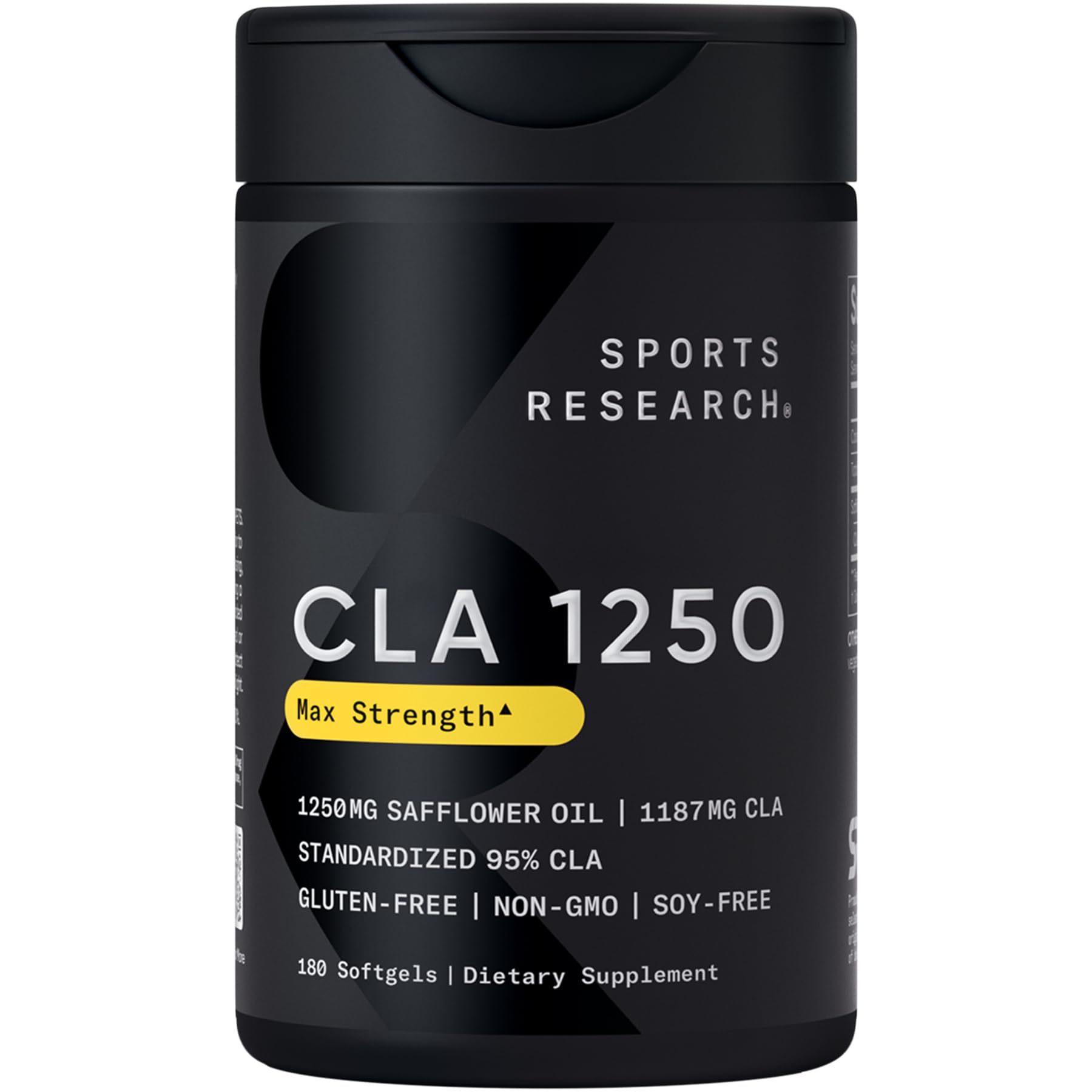 Sports Research CLA - 1250mg with Active Conjugated Linoleic Acid for Men and Women | Non-GMO, Soy & Gluten Free - 95% (180 Softgels)… Sports Research buy supplements Au