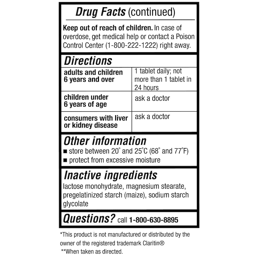 Puregen Labs Allergy Relief, Loratadine 10mg, 100 Tablets – 24 Hour Non-Drowsy Antihistamine Allergy Medicine for Runny Nose, Sneezing, Itchy, Watery Eyes P Puregen Labs buy supplements Au