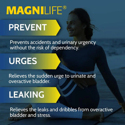 MagniLife Bladder Relief Tablets (125 Ct), Fast-Dissolving Homeopathic Support for Overactive Bladder, Leaks from Sneezing, Coughing or Movement, Daily Use Formula Safe for Men & Women MagniLifeBuy Supplements Australia