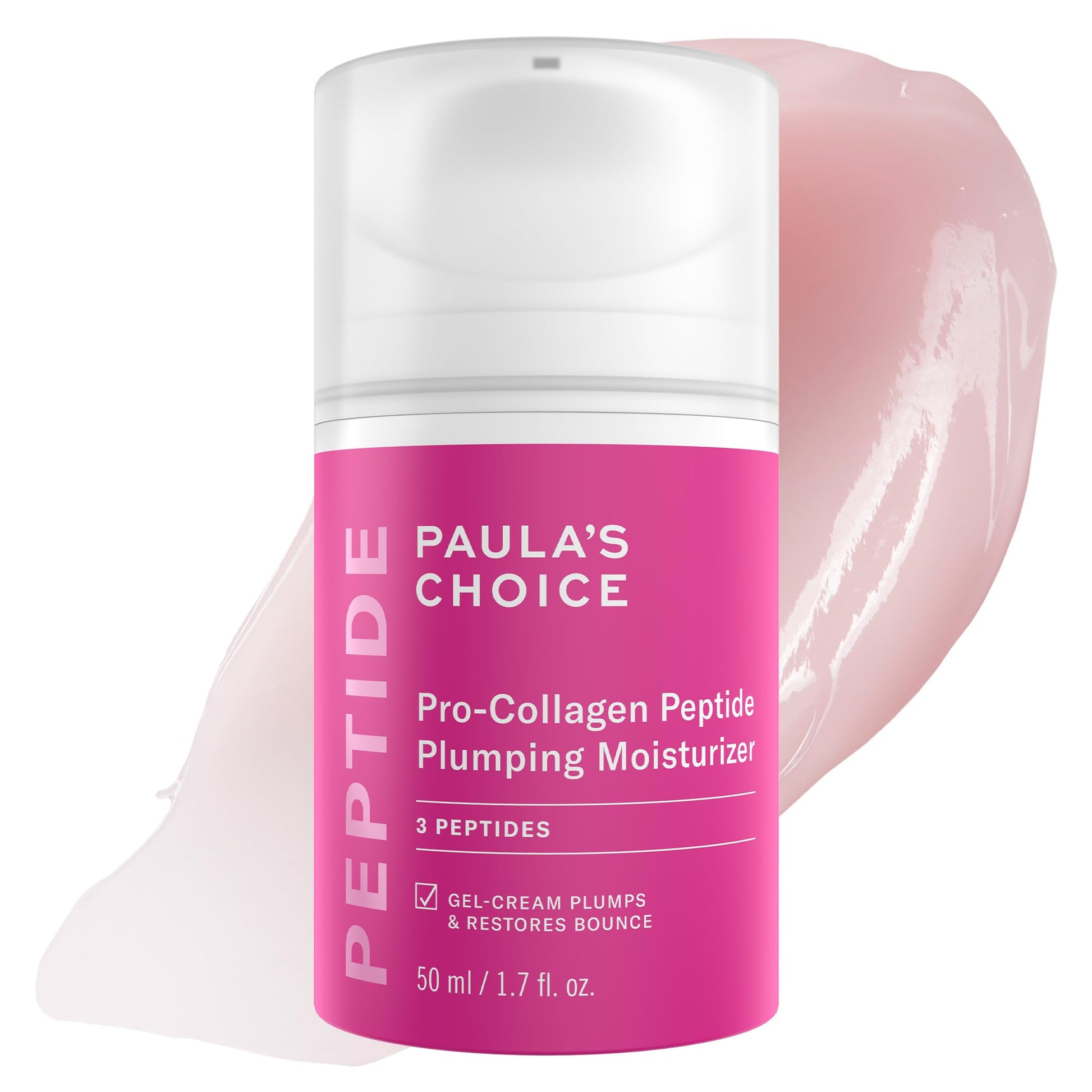 Paula's Choice Pro-Collagen Peptide Plumping Face Moisturizer, Daily Gel Face Cream for Deep Lightweight Hydration, Wrinkles & Loss of Firmness, Fragrance-Free, 1.7 Fl Oz Paula's ChoiceBuy Supplements Australia