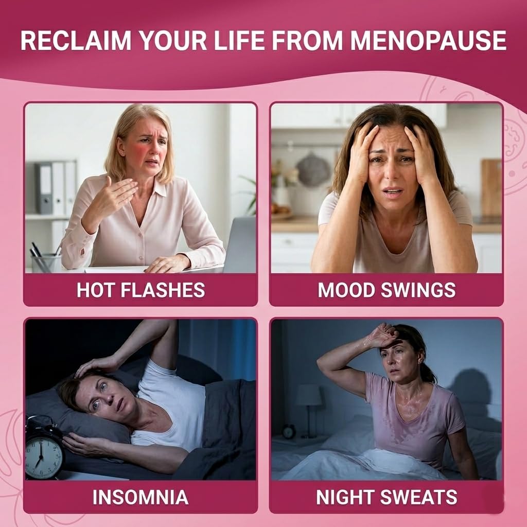Menopause Supplements for Women with Probiotics, DIM, Black Cohosh, Chasteberry & Soy Isoflavones Support Hormone Balance & Helps Relieve Hot Flashes, Night Sweats - 60 Servings (Made & Tested in USA) NUTRI POTENTIA buy supplements Au