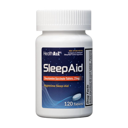 HealthA2Z® Nighttime Sleep-Aid, Doxylamine Succinate Tablets 25mg, 120 Counts (Pack of 1), Safe & Effective HealthA2Z buy supplements Au