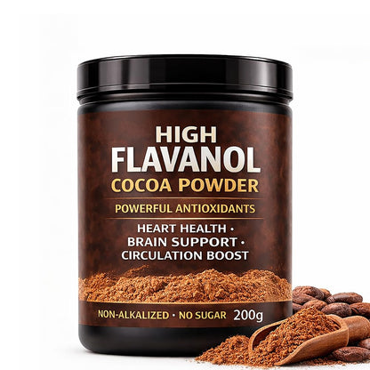 High Flavanol Cocoa Powder, Flavanol Rich Cocoa Powder– 1200mg Cocoa Flavanols – 10X More Flavanols – Supports Heart Health, Nitric Oxide & Energy