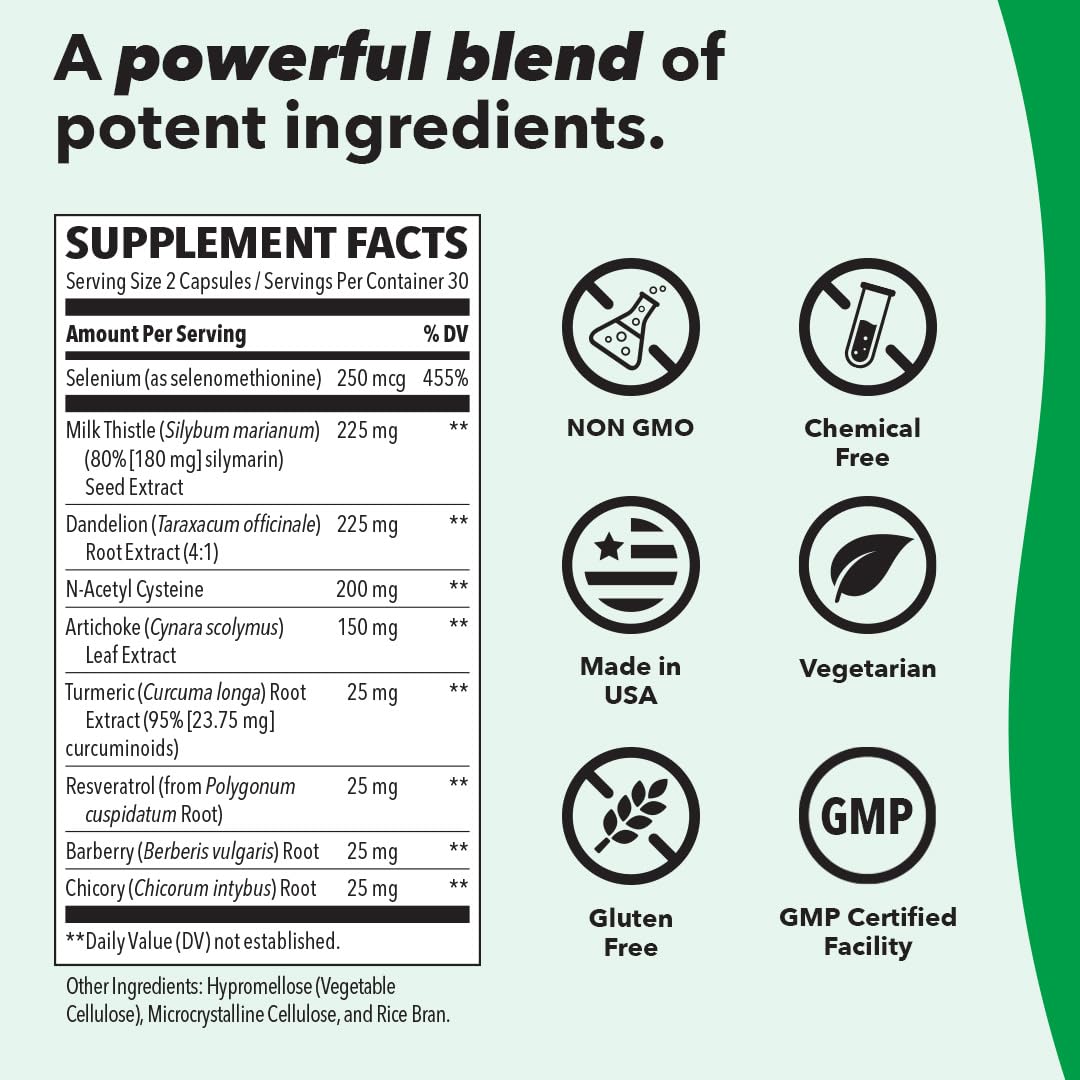 LifeSeasons Puri-T - Liver Cleanse & Detox Support Supplement - Resveratrol, N-Acetyl Cysteine, Milk Thistle, Artichoke & Turmeric - Supports Tissue Regeneration & Healthy Bile Flow - 60 Capsules LifeSeasons buy supplements Au