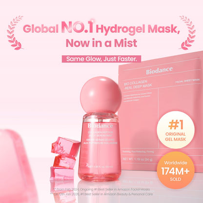BIODANCE Collagen Peptides Jelly Serum Mist, Hydrating Face Mist, Plumping, Anti-Aging