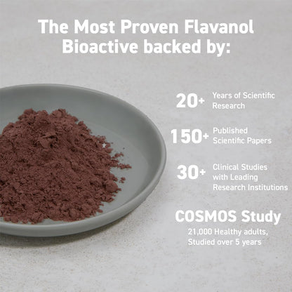 CocoaVia Cocoa Flavanols 500mg – Heart and Brain Support, High Flavanol Cocoa Powder