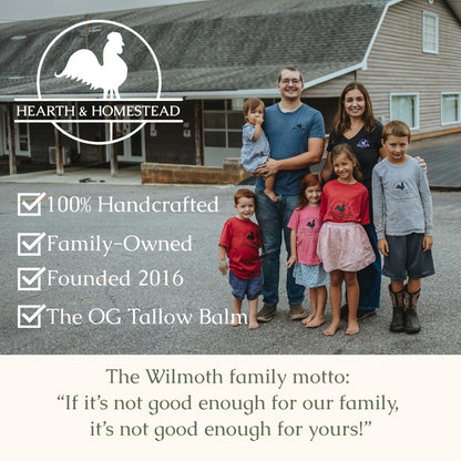 Hearth and Homestead: Handmade Whipped Tallow Balm (Unscented/Herb-Infused)