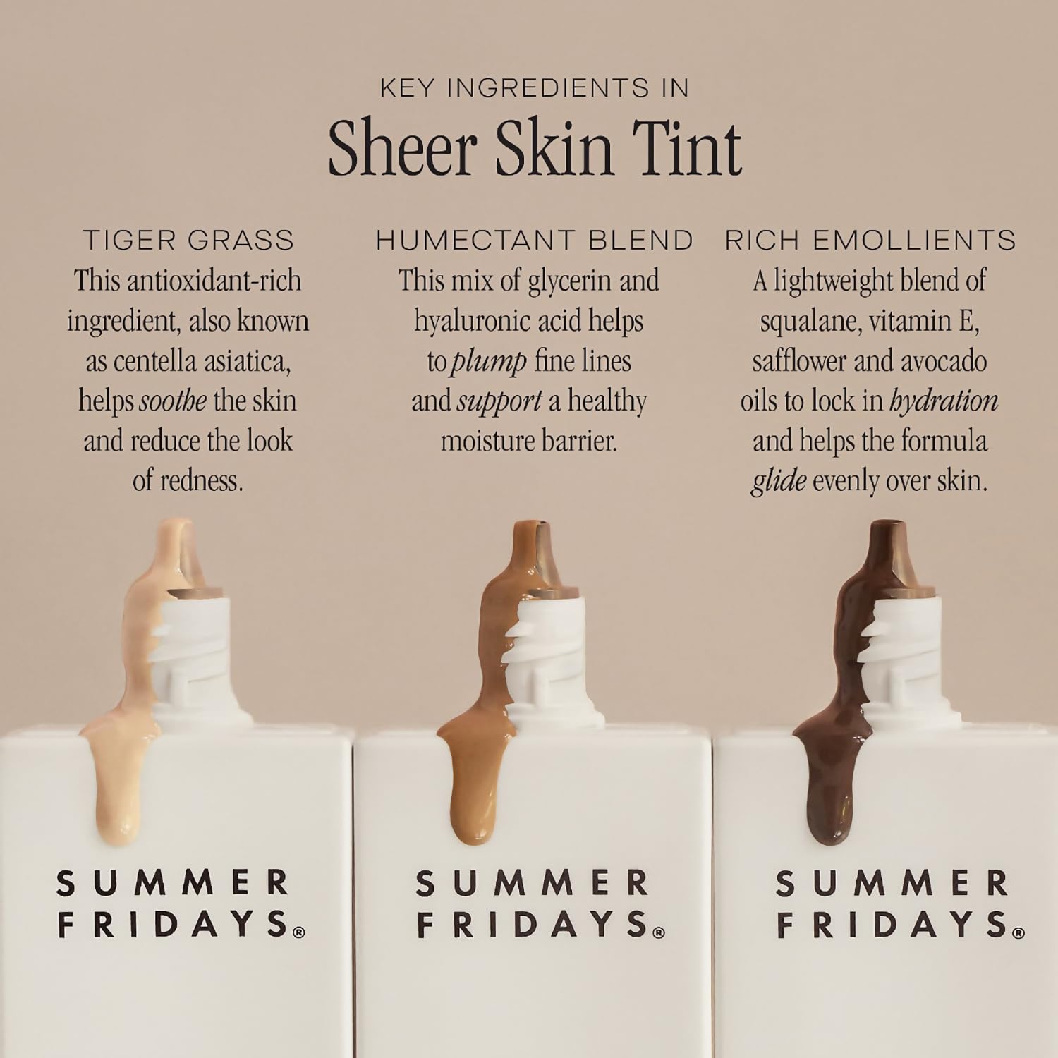Summer Fridays Sheer Skin Tint - Skin Tint with Hyaluronic Acid - Helps Diminish Uneven Skin Tone - Sheer to Light Coverage - Shade 5 - Medium with Warm Neutral Undertones (1 Fl Oz) Summer FridaysBuy Supplements Australia