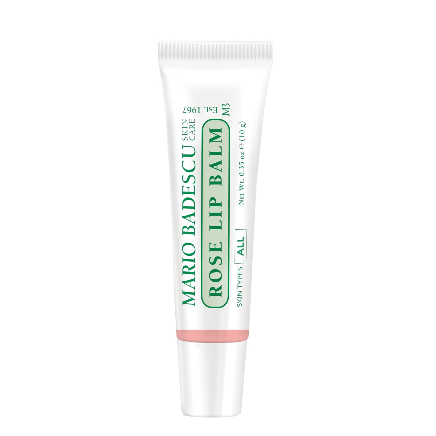 Mario Badescu Moisturizing Rose Lip Balm for Dry Cracked Lips, Infused with Coconut Oil and Shea Butter