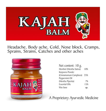 Kajah Brown Balm 10Gms (Pack of 5) RajahBuy Supplements Australia