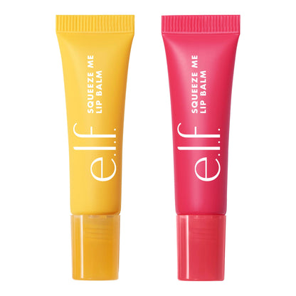 e.l.f. Squeeze Me More Lip Balm Duo, Moisturizing Balm For A Sheer Tint Of Color, Made With Hyaluronic Acid