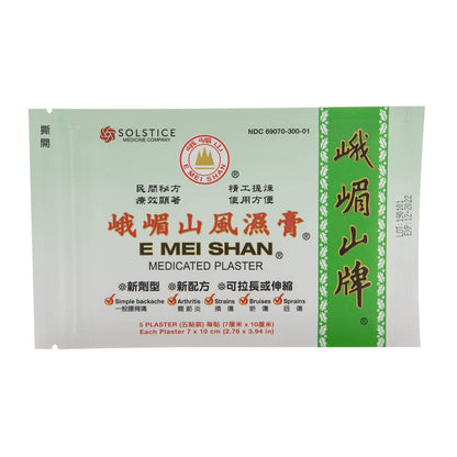E Mei Shan Medicated Plaster (Jako Kototsu) (5 plasters per Box) (6 Boxes) (Solstice) E Mei ShanBuy Supplements Australia