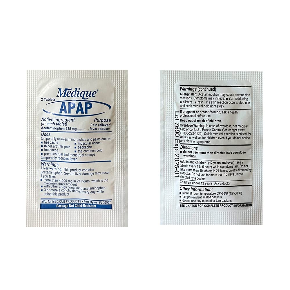 Rescue Essentials Medications Dose Pack–First Aid Refill Kit with Ibuprofen, Acetaminophen, Aspirin, Antihistamine, Anti-Diarrheal & Antacid– Compact Emergency Travel & IFAK Supply-1 Module (30 Doses) Rescue Essentials buy supplements Au