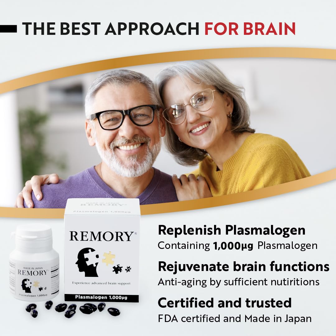 REMORY Plasmalogen Sea Squirt Supplement - Brain Health Supplement - 30 Days Supply REMORYBuy Supplements Australia