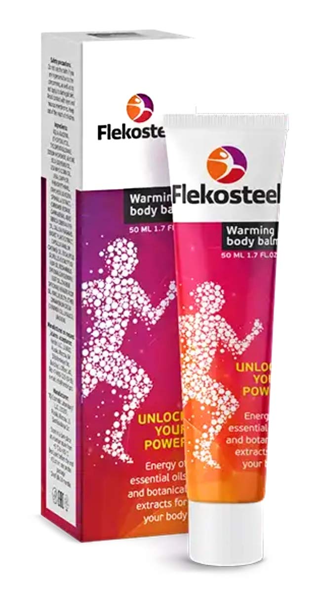 FLEKOSTEEL Body Warming Balm Relief from HIGH Muscle and Joint Load DISCOMFORT. Original Guaranteed from Russia with Hologram. (5 X 50 ML) Aus HealthcareBuy Supplements Australia