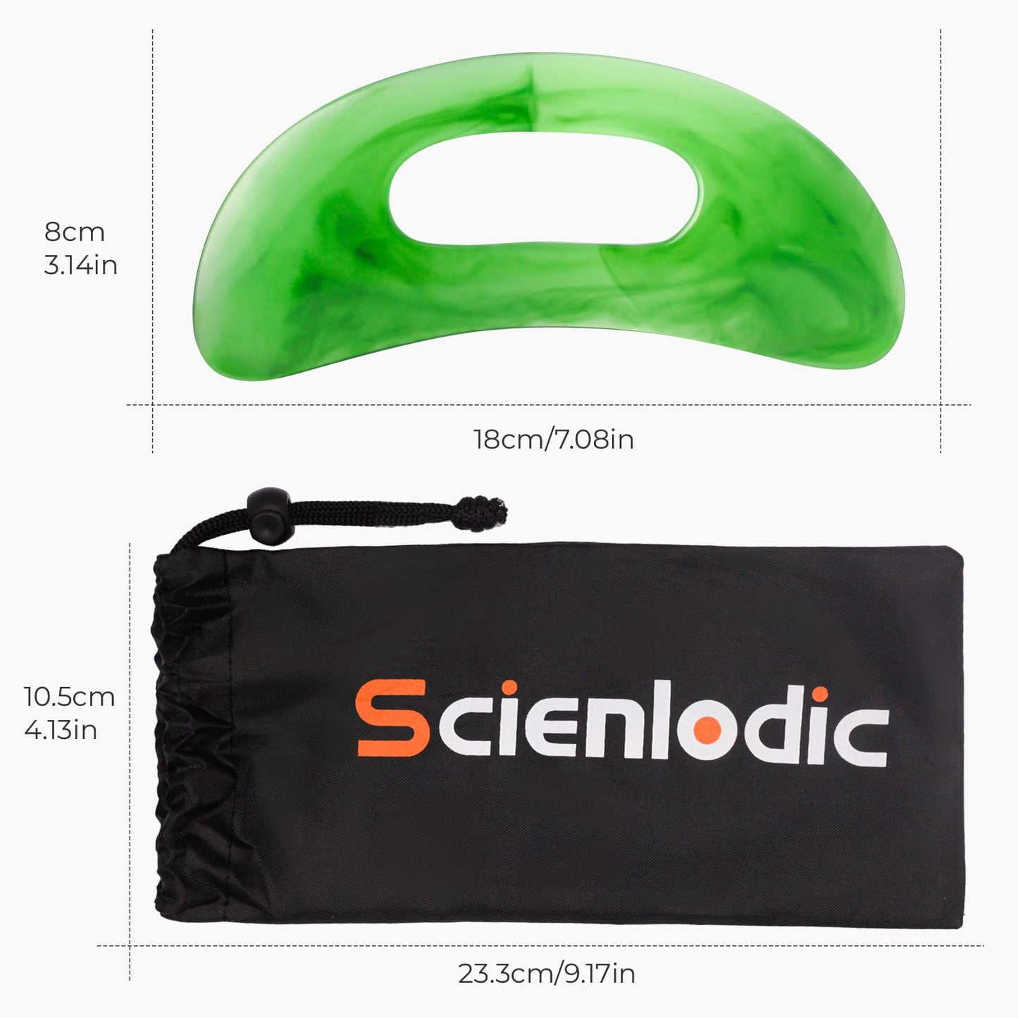 Scienlodic Body Gua Sha Massage Tool with Handle, Larger Guasha Tool for Back Neck Face Leg Massage, Lymphatic Drainage, Cellulite Remove Scienlodic buy supplements Au