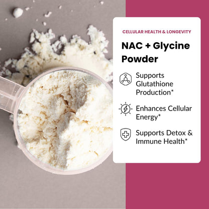 Apeiron Elementals NAC + Glycine Powder - 2500mg - Glutathione Production, Immune Support, & Cellular Energy Apeiron ElementalsBuy Supplements Australia