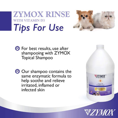 ZYMOX Leave-in Conditioner with Vitamin D3 for Cats & Dogs, 1gal Zymox buy supplements Au