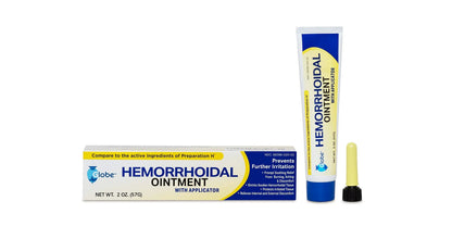 Globe Hemorrhoidal Ointment, Phenylephrine HCl, Petrolatum, Mineral Oil, Relief from Burning, Itching and Discomfort of Hemorrhoids, 2 Ounces (4 Pack) GlobeBuy Supplements Australia