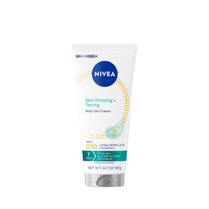 NIVEA Skin Firming & Toning Body Gel Cream with Q10, Hyaluronic Acid and Vitamin C