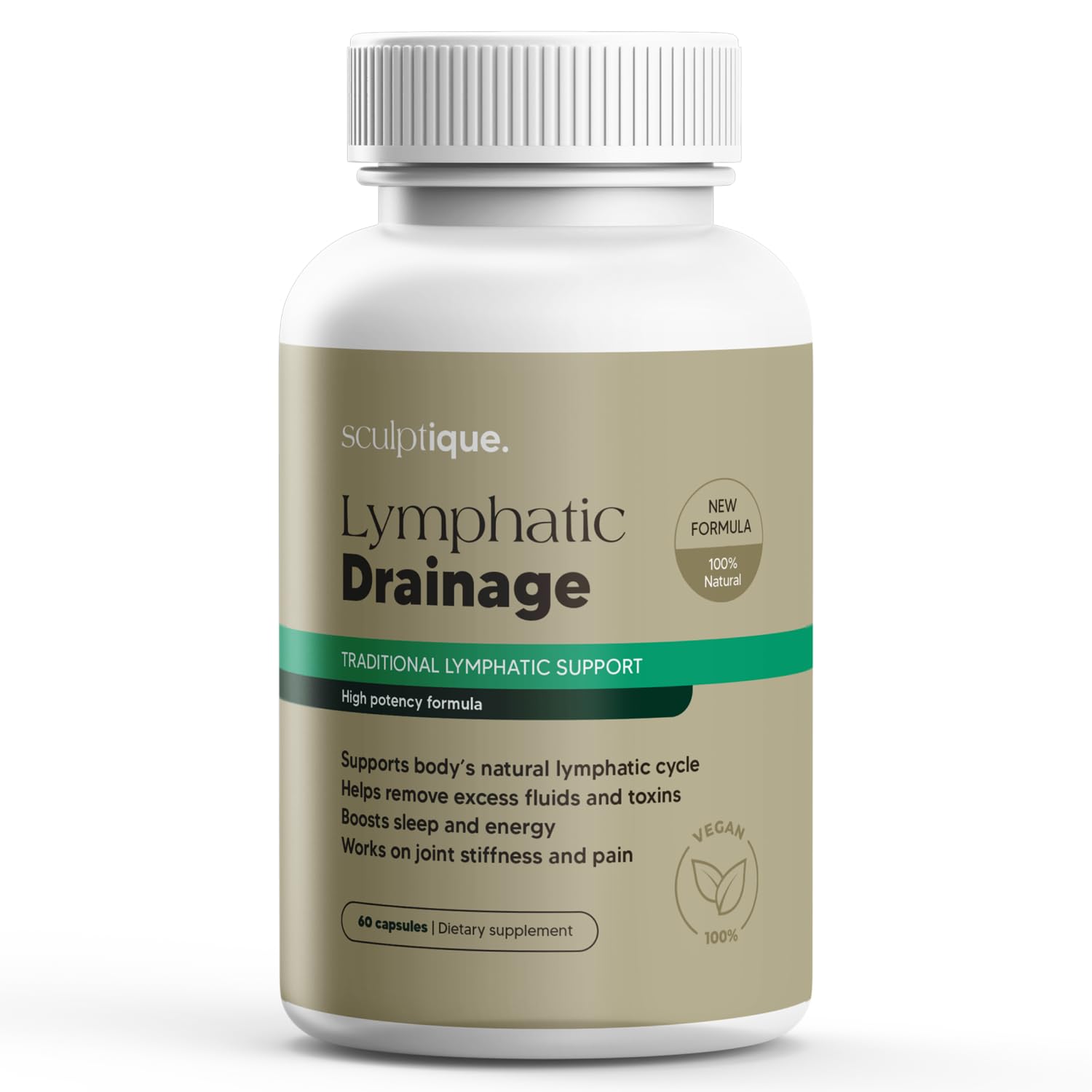 Sculptique Lymphatic Drainage Supplement – Lymphatic Drainage Capsules with Dandelion, Burdock, Cleavers & Echinacea, Supports Bloating, Fluid Balance & Daily Lymphatic Wellness – 60 Capsules Sculptique buy supplements Au