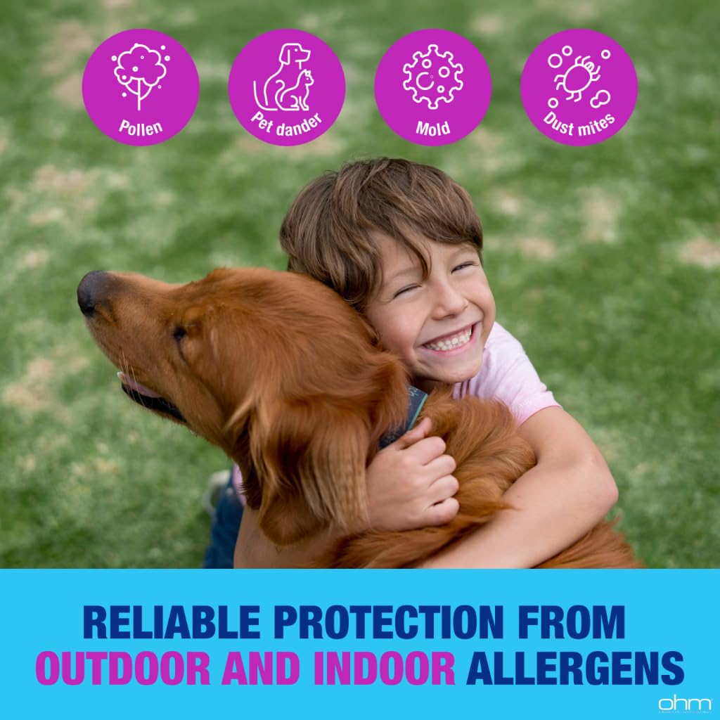 Ohm Children's Allergy Medicine, Loratadine 5mg, Chewable Tablets (30 Count) Grape Flavor, Non-Drowsy Antihistamine, 24-Hour Allergy Relief for Runny Nose, Watery Eyes, Itchy Throat & Nose Ohm buy supplements Au